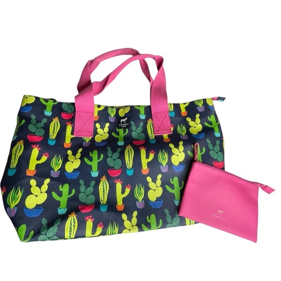 Dabney Lee Carryall Tote‎ Navy Cactus - Picture 1 of 5